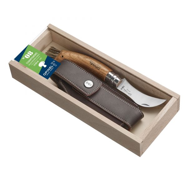 Pencil case with mushroom knife #08 from Opinel
